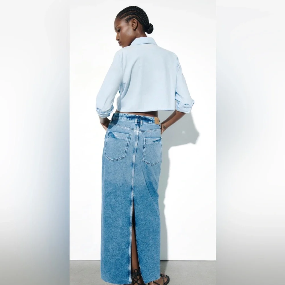 - Zara maxi denim skirt - Picture 3 of 11